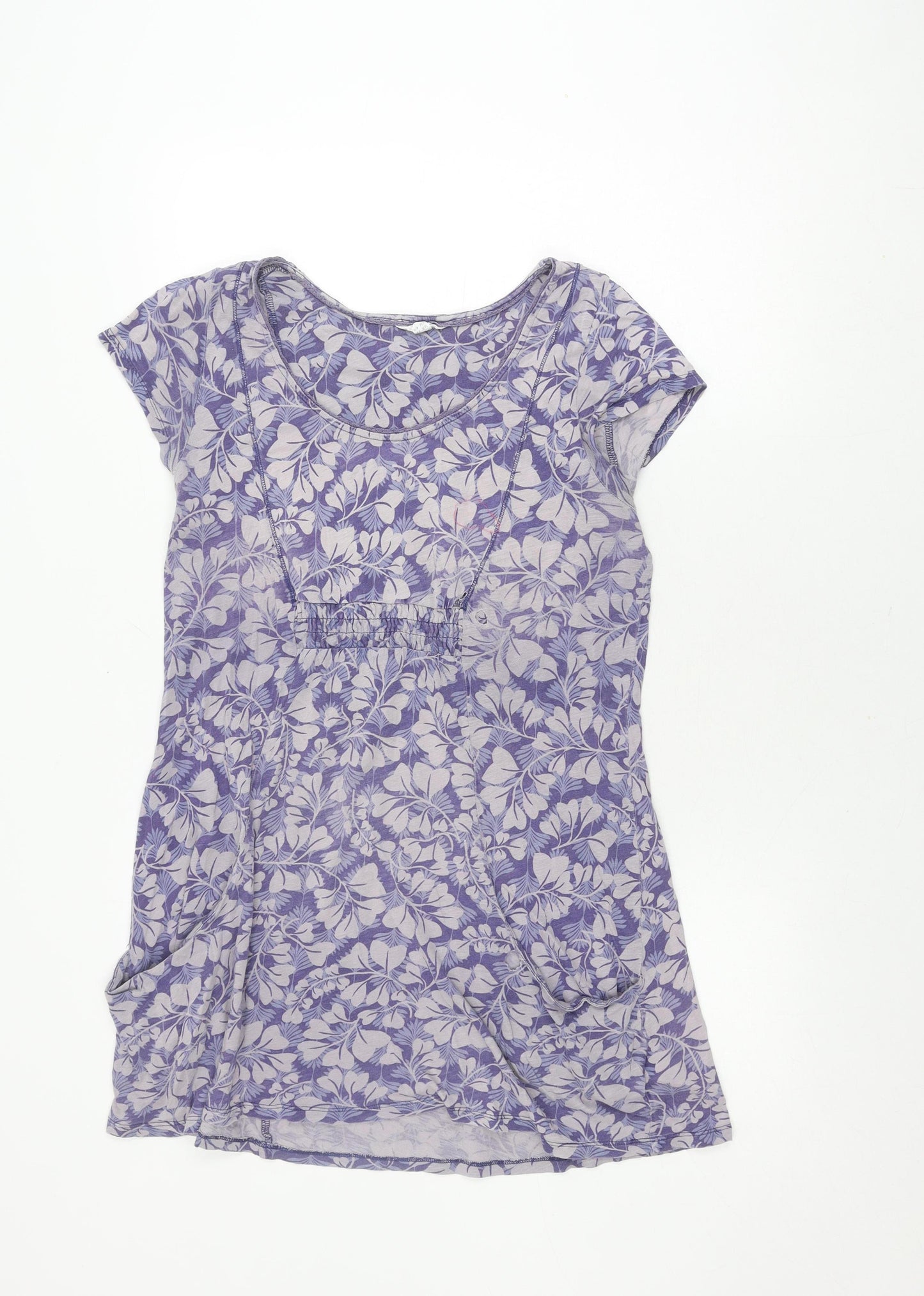 White Stuff Women's Purple Floral Shift Dress Size 14