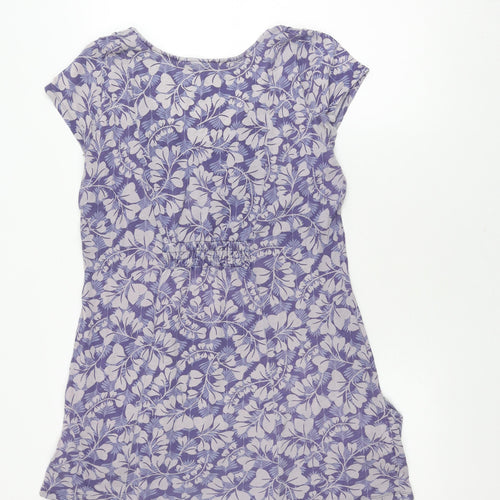 White Stuff Women's Purple Floral Shift Dress Size 14