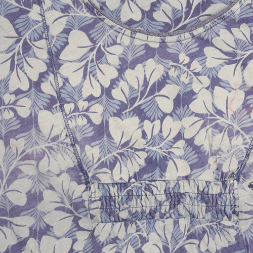 White Stuff Women's Purple Floral Shift Dress Size 14