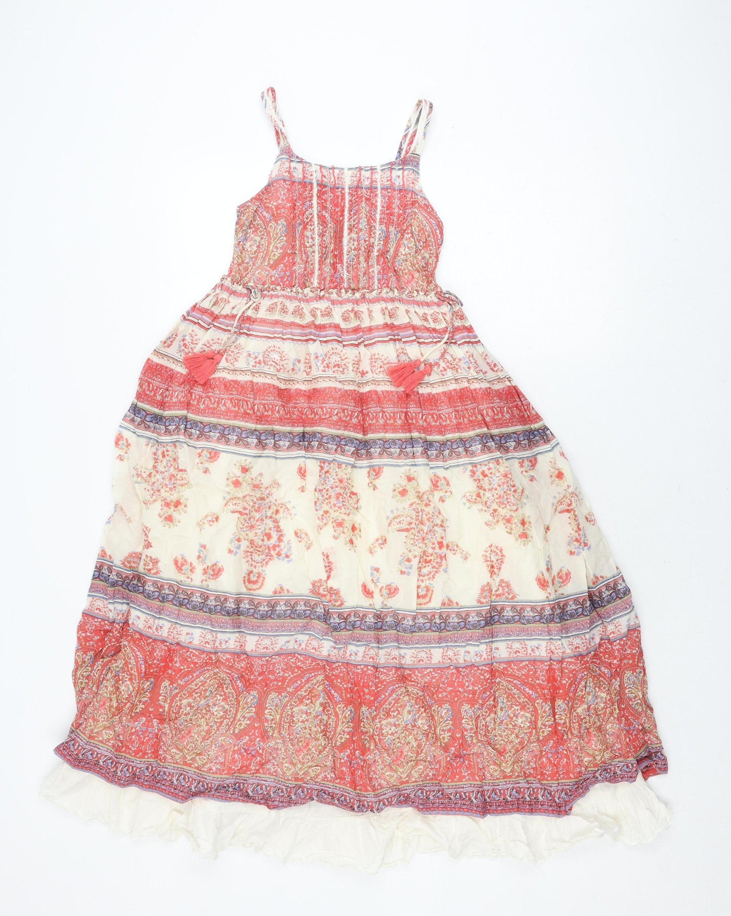 Next Girls Multicoloured Midi Floral Dress 8 Years