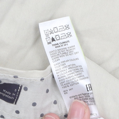 Marks and Spencer Women Beige Chino Shorts Size 6