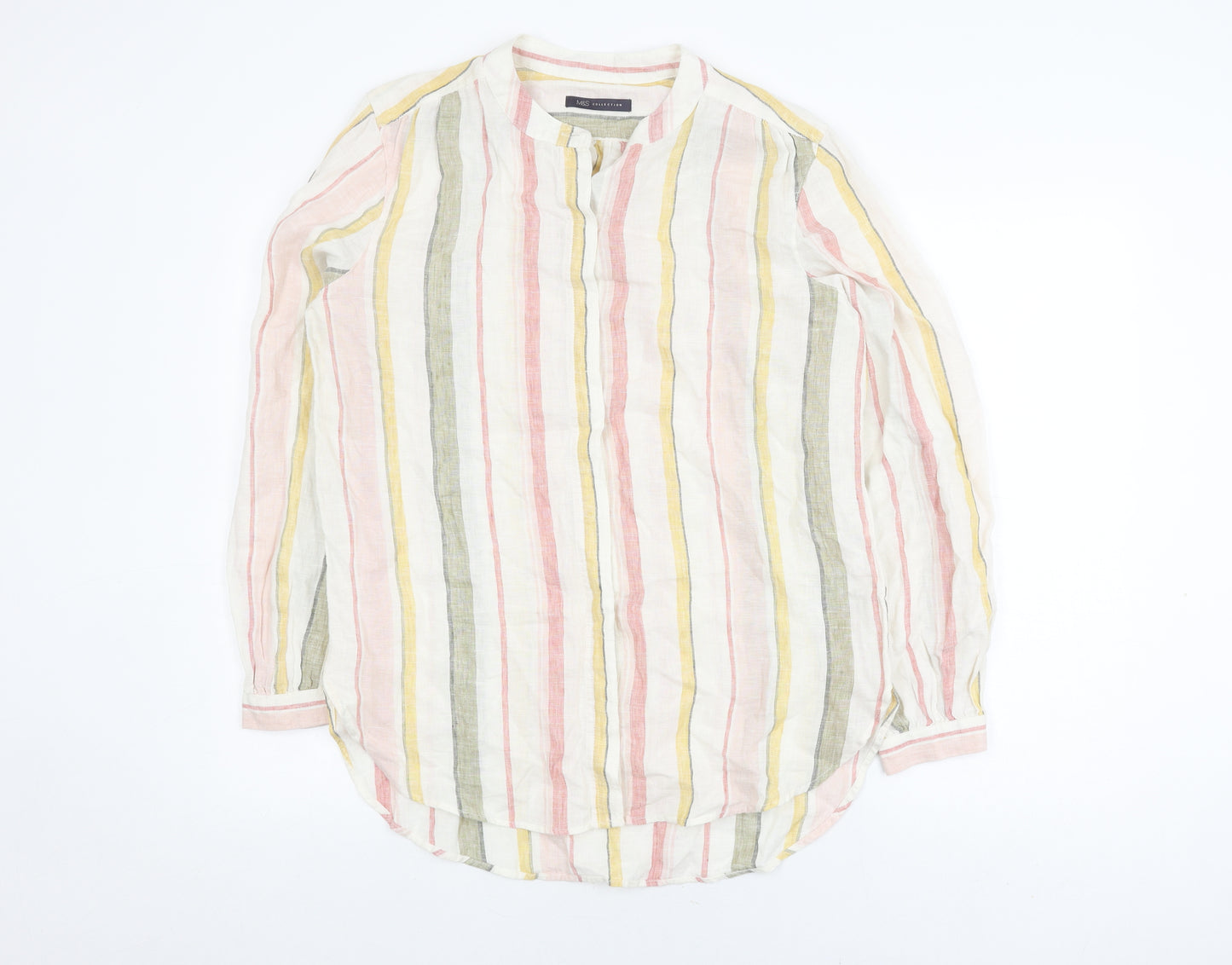 Marks and Spencer Women’s Multicoloured Linen Shirt