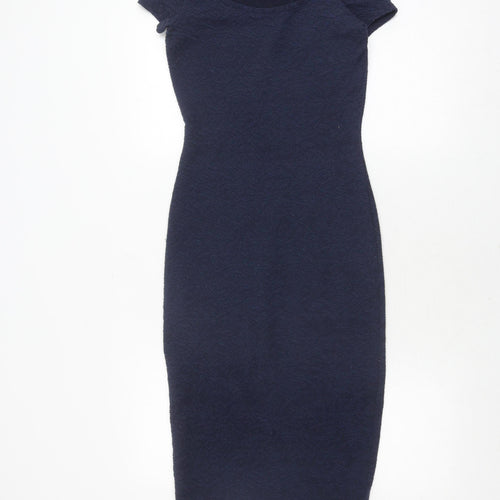 New Look Women's Blue Bodycon Dress Size 8
