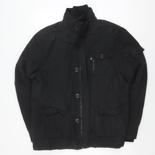 Dissident Men's Black Bomber Jacket L for Casual Autumn/Winter