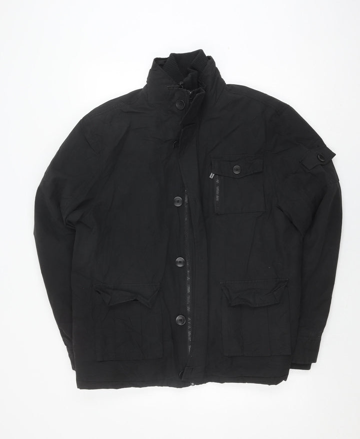 Dissident Men's Black Bomber Jacket L for Casual Autumn/Winter