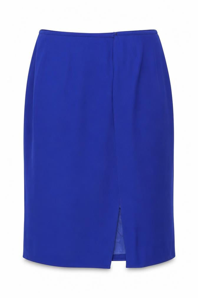 Front view of Windsmoor Women's Blue Straight Skirt, size 12