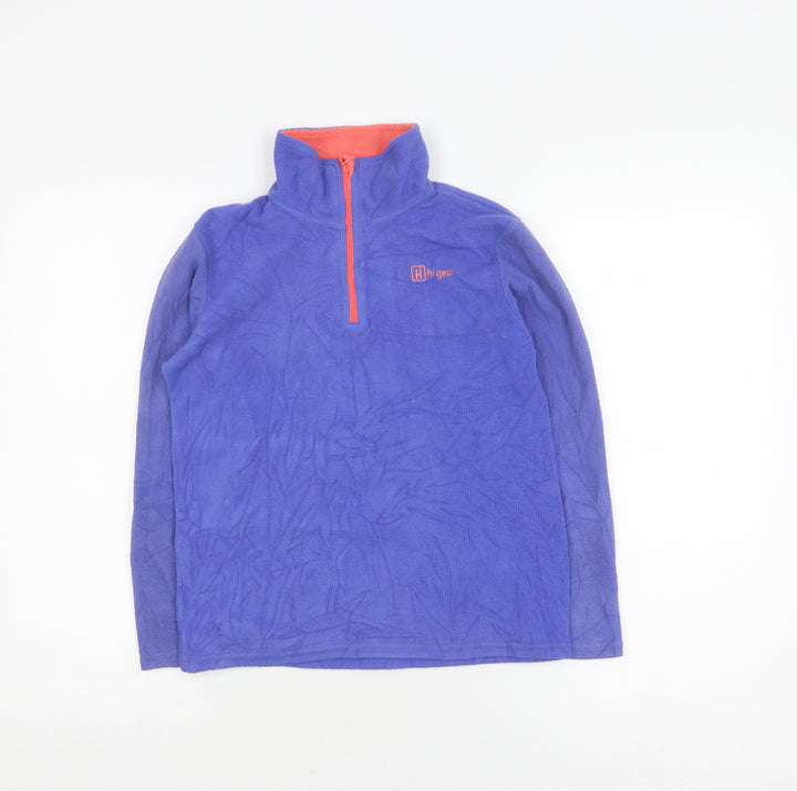 Higear Girls Purple Fleece Pullover Sweatshirt 11-12 Years