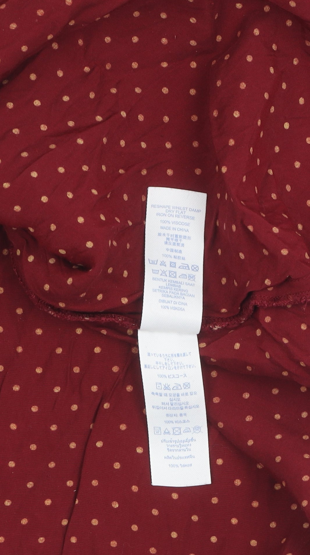 Cath Kidston Women's Red A-Line Polka Dot Dress 10