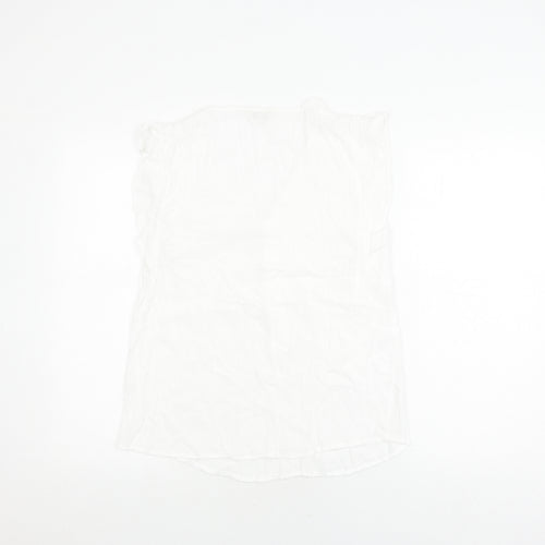 Monsoon Women's White Sleeveless Basic Top M
