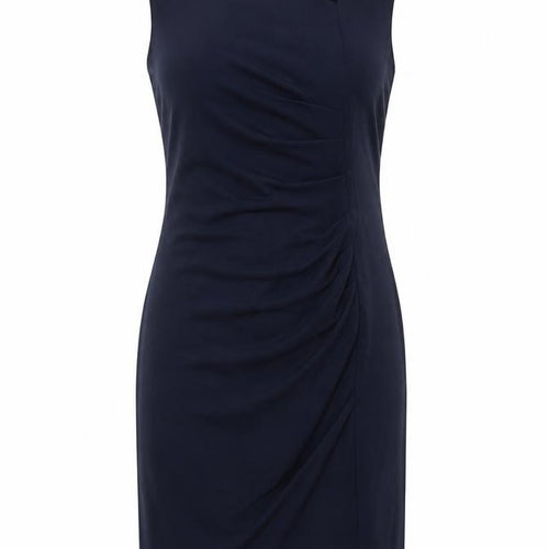 H&M Women's Blue Sheath Dress, Size 12, Sleeveless Elegant