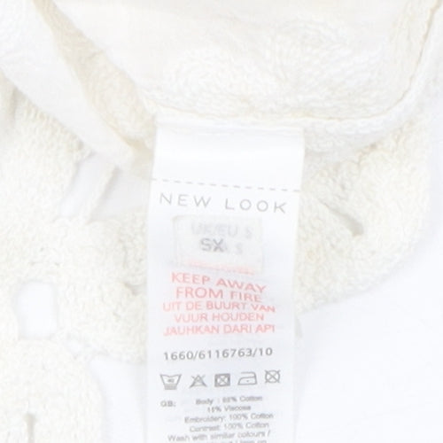 New Look Women's White Lace Camisole Blouse XS