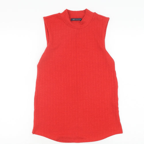 Marks and Spencer Red Sleeveless Knit Top Women Size 6