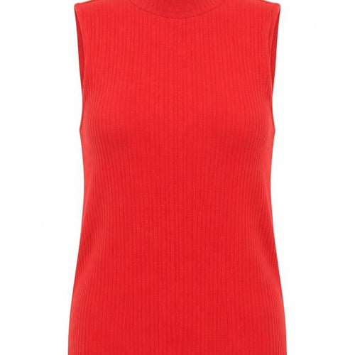 Marks and Spencer Red Sleeveless Knit Top Women Size 6