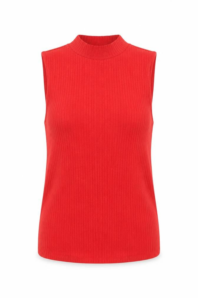 Marks and Spencer Red Sleeveless Knit Top Women Size 6