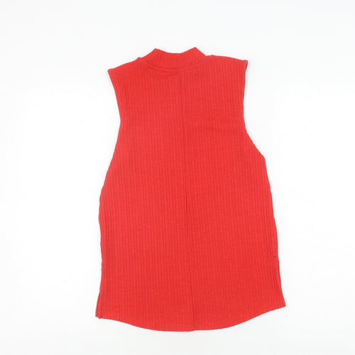 Marks and Spencer Red Sleeveless Knit Top Women Size 6