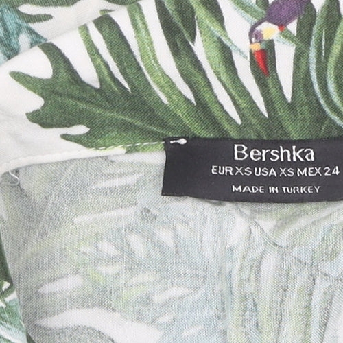 Bershka Women's Multicoloured XS Tunic Top