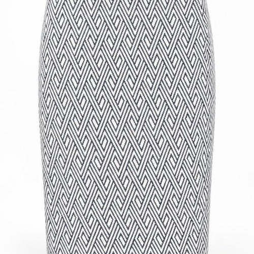 Zara Women’s Blue A-Line Geometric Short Skirt