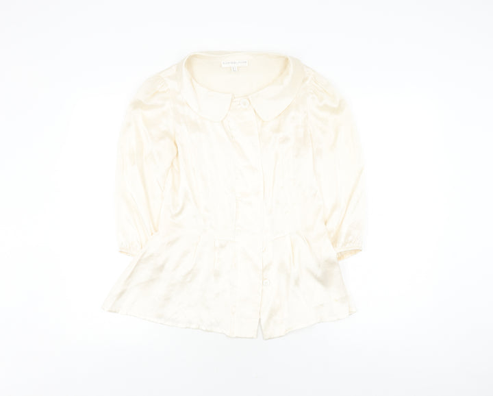 Sub-Couture Women's Ivory Silk Blouse UK 8