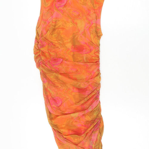 Urban Outfitters Womens Orange Bodycon Dress Size M
