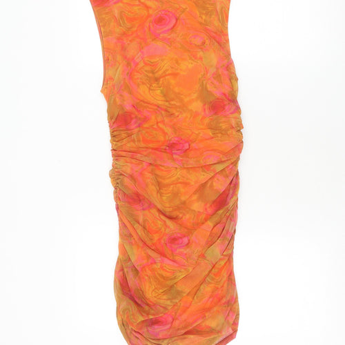 Urban Outfitters Womens Orange Bodycon Dress Size M
