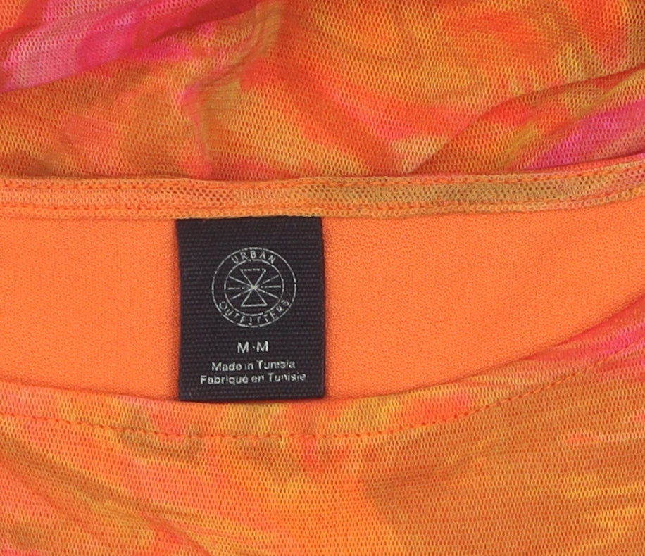 Urban Outfitters Womens Orange Bodycon Dress Size M