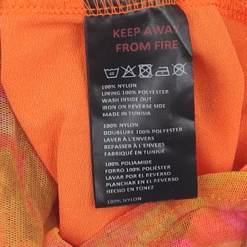 Urban Outfitters Womens Orange Bodycon Dress Size M