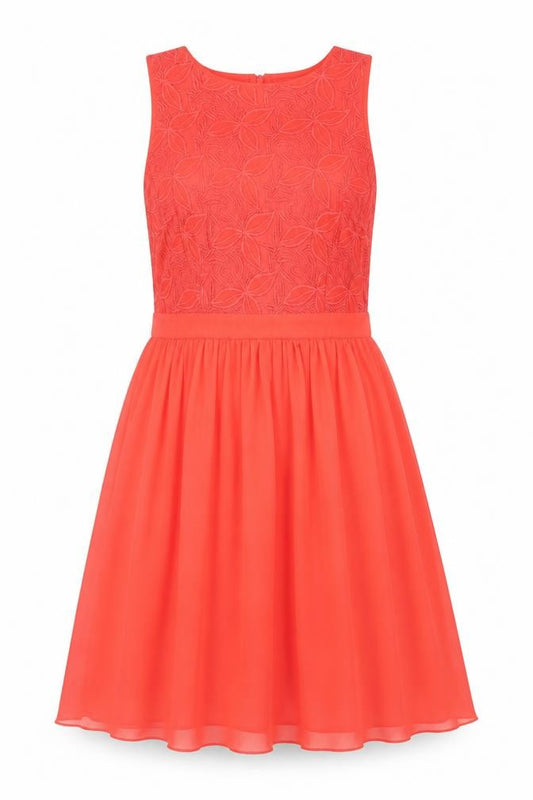 Front view of Warehouse Women's Red A-Line Party Dress, size 12
