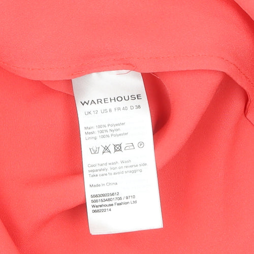 Warehouse Women's Red A-Line Party Dress Size 12