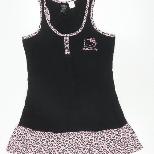 H&M Women's Black Hello Kitty Nightshirt M Cartoon