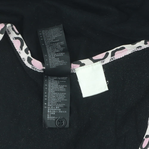 H&M Women's Black Hello Kitty Nightshirt M Cartoon