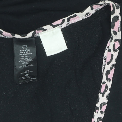 H&M Women's Black Hello Kitty Nightshirt M Cartoon