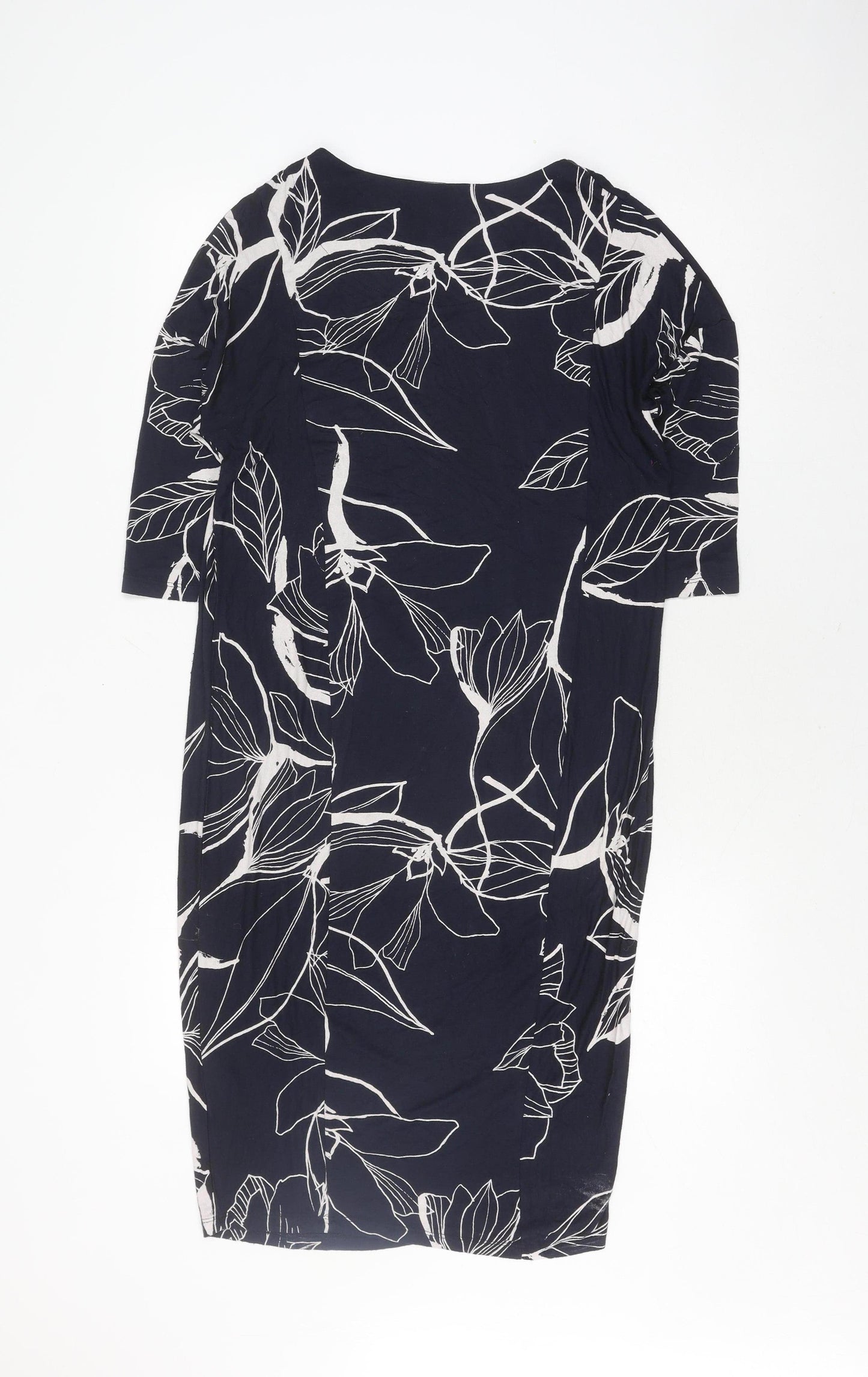 RJR John Rocha Women's Blue Floral Shift Dress Size 10