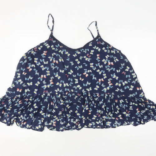 Monsoon Women's Blue Butterfly Camisole Tank Top Size 22