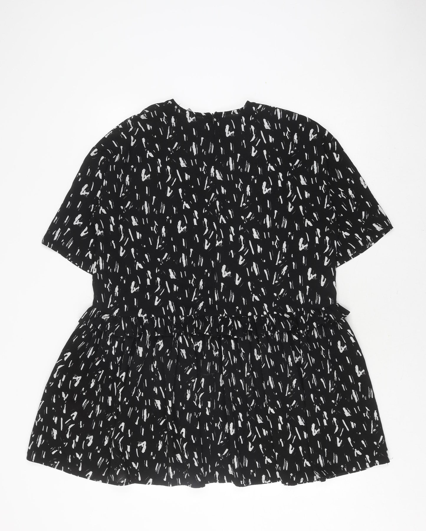 ASOS Women's Black Bodycon Dress, Size 10, Ruched Strapless