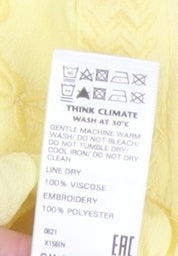 Marks and Spencer Women's Yellow Blouse Size 16