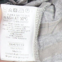 Marks and Spencer Grey Striped Tunic Blouse Size 12