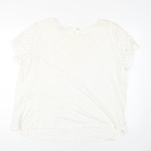 Debenhams Women's Ivory Blouse Size 20 Round Neck