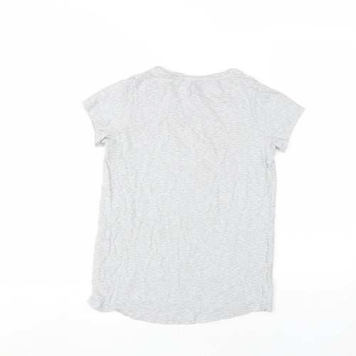 Next Girls Grey Emoji Sequin T-Shirt 12 Years