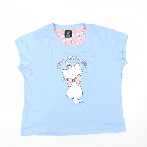 Disney Women's Blue Marie Pyjama Top - Size 18-20