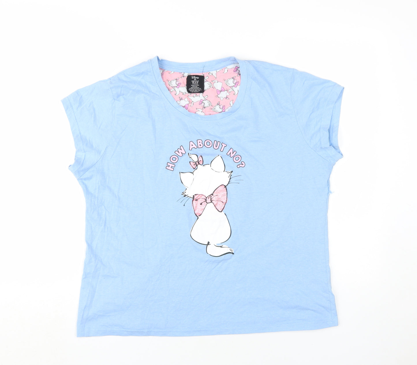 Disney Women's Blue Marie Pyjama Top - Size 18-20