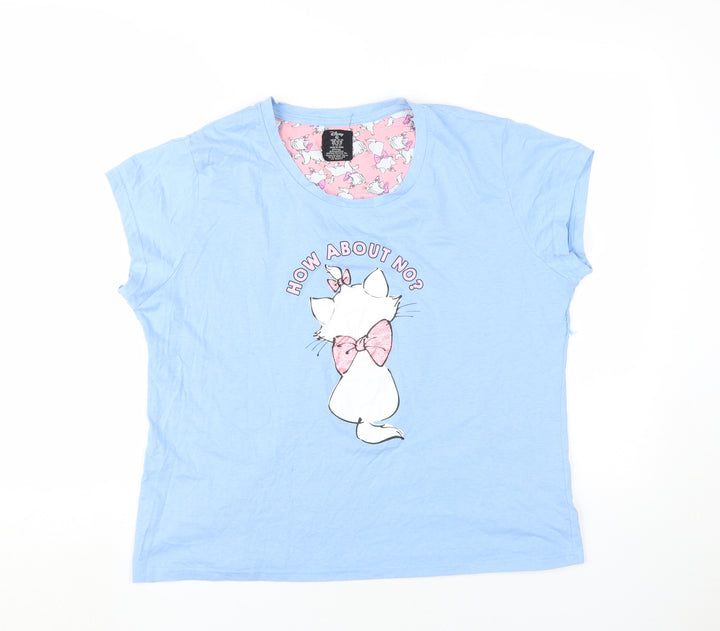 Disney Women's Blue Marie Pyjama Top - Size 18-20
