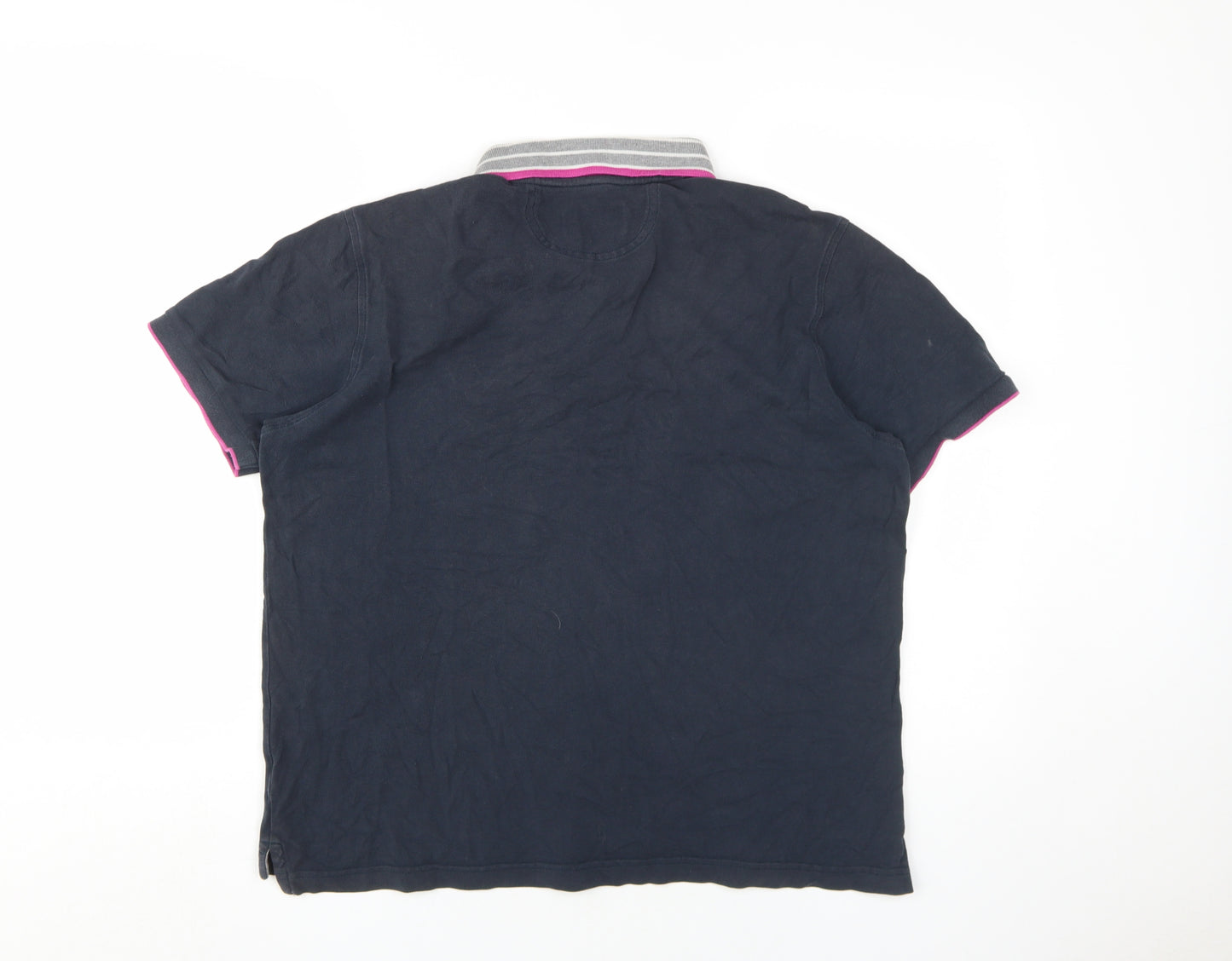 Henri Lloyd Unisex Black Polo Shirt XL Button-Up
