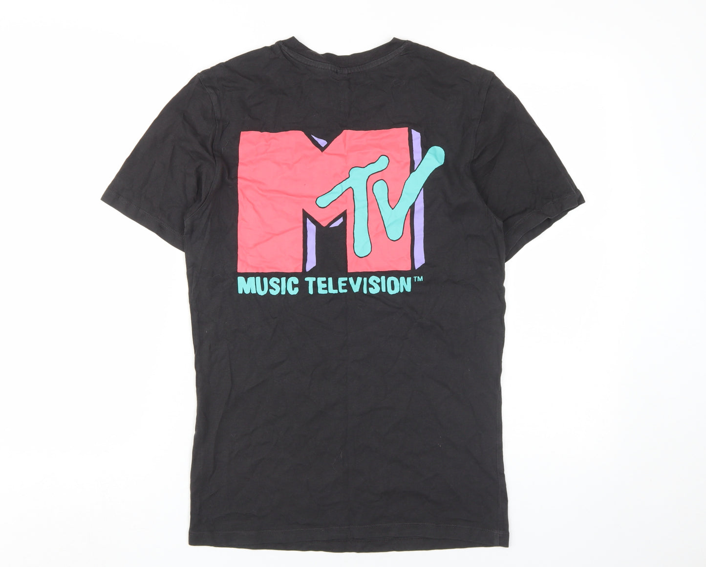 H&M Unisex Black T-Shirt XS Music Casual