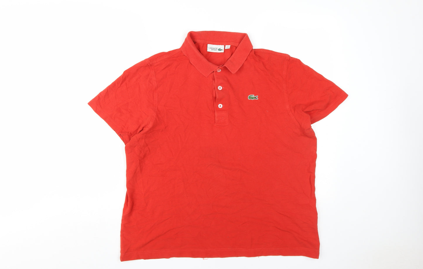 Lacoste Sport Men's Red Polo XL - Breathable Logo Style