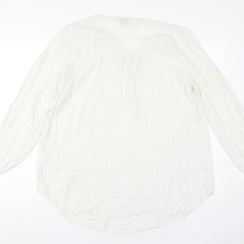 Apricot Women's White Cotton Blouse - Size S