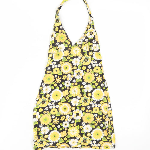 Motel Women's Floral Cotton Halter Dress XS