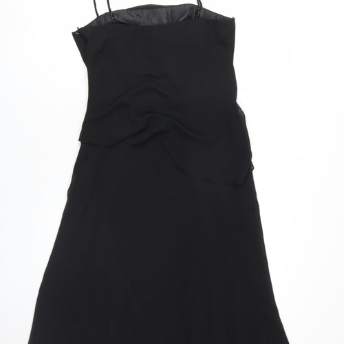 Cachet Women's Black Sleeveless Slip Dress Size 10