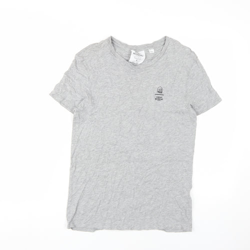 Cheap Monday Grey Men's Crew Neck T-Shirt, Size S