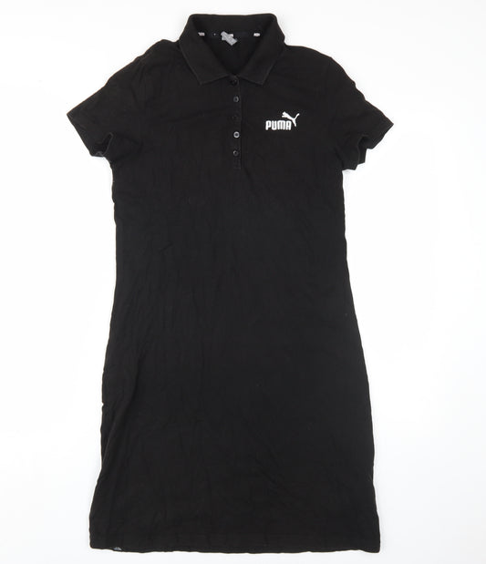 Puma Women's Black M T-Shirt Dress, Knee Length