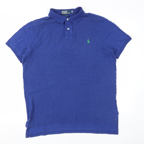 Ralph Lauren Men's Blue Polo Shirt L Classic Short Sleeve